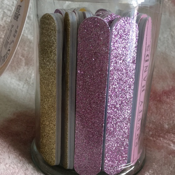 Arete Athene 35 Ct Mini Nail Files in Reusable Glass Canister Collection. NWT - Picture 8 of 16